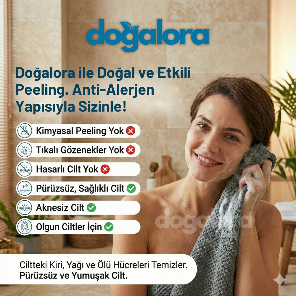 Doğalora Peeling Antibakteriyel Duş Havlusu